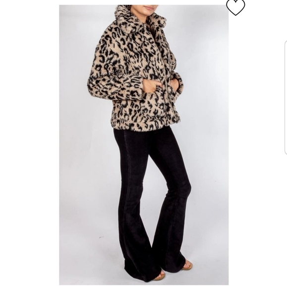 Wild Honey Luxe Leopard Coat. NWT - Picture 5 of 5